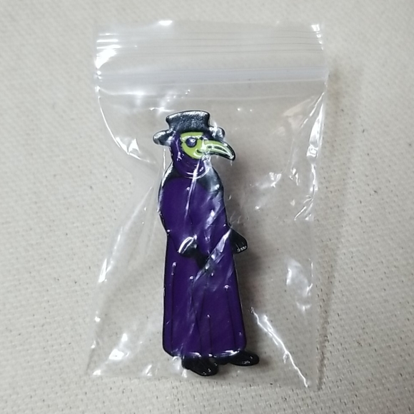 NWT Plague Doctor Enamel Pin - Picture 3 of 3